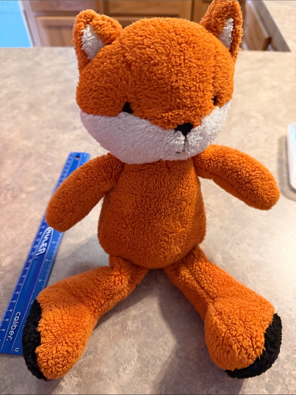 Lambs & Ivy Orange Plush Fox Stuffed Animal - Soft Cuddly Kids Toy